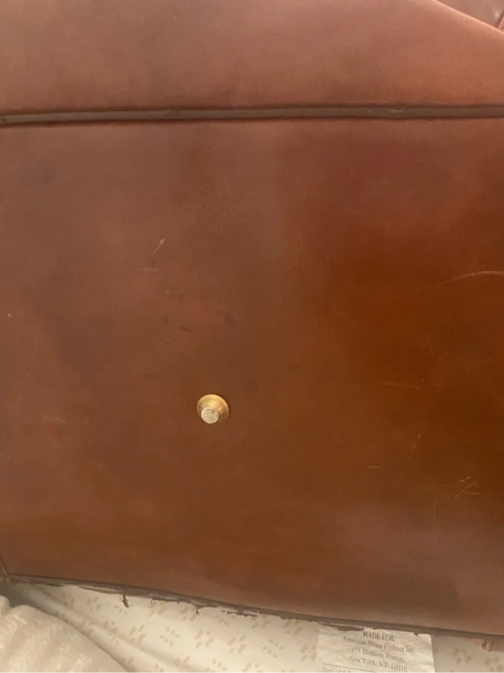 Valentina Brown Leather Duffel Travel Bag